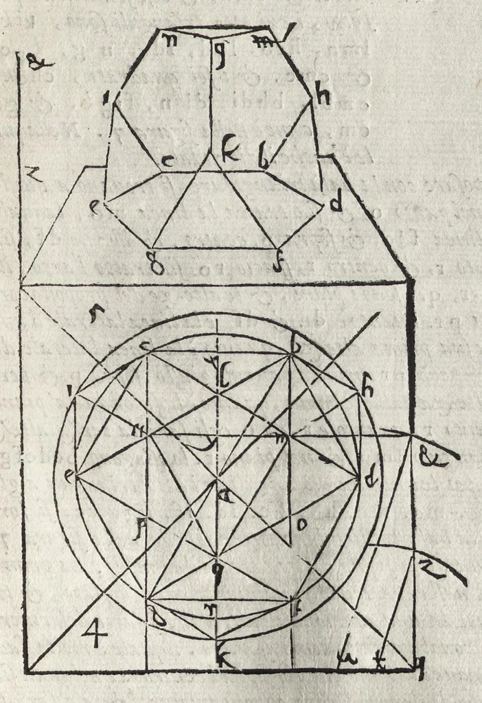 An illustration from La pratica della perspettiva : opera molto vtile a pittori, a scvltori, & ad architetti : con due tauole, una de' capitoli principali, l'altra delle cose piu notabili contenue nella presente opera, 1568, leaf 60