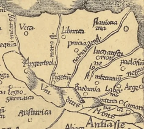 An illustration from Clavdii Ptolemaei Alexandrini Geographicae enarrationis libri octo, 1541, leaf 161