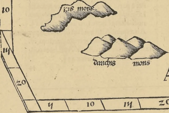 An illustration from Clavdii Ptolemaei Alexandrini Geographicae enarrationis libri octo, 1541, leaf 209