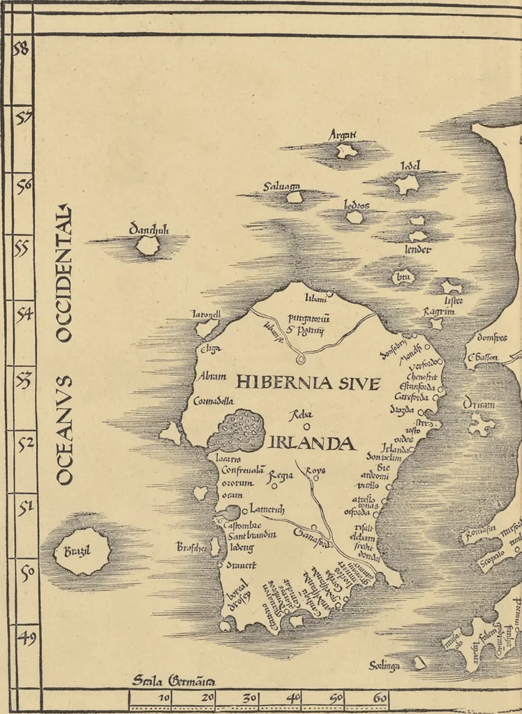 An illustration from Clavdii Ptolemaei Alexandrini Geographicae enarrationis libri octo, 1541, leaf 269