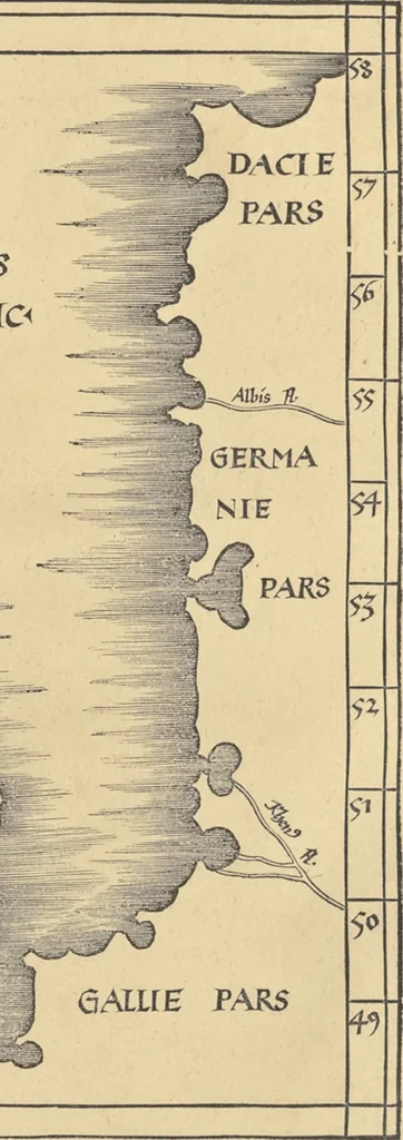 An illustration from Clavdii Ptolemaei Alexandrini Geographicae enarrationis libri octo, 1541, leaf 270