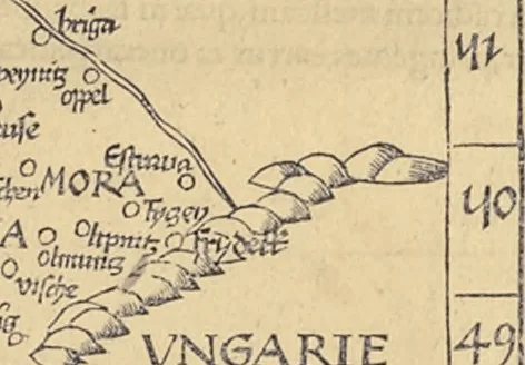 An illustration from Clavdii Ptolemaei Alexandrini Geographicae enarrationis libri octo, 1541, leaf 282
