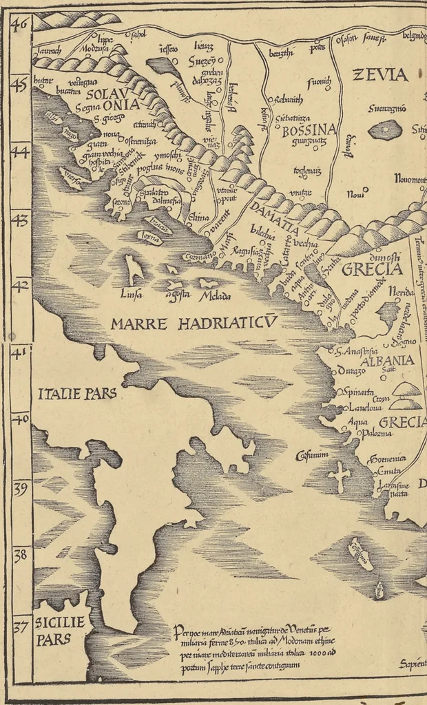 An illustration from Clavdii Ptolemaei Alexandrini Geographicae enarrationis libri octo, 1541, leaf 301