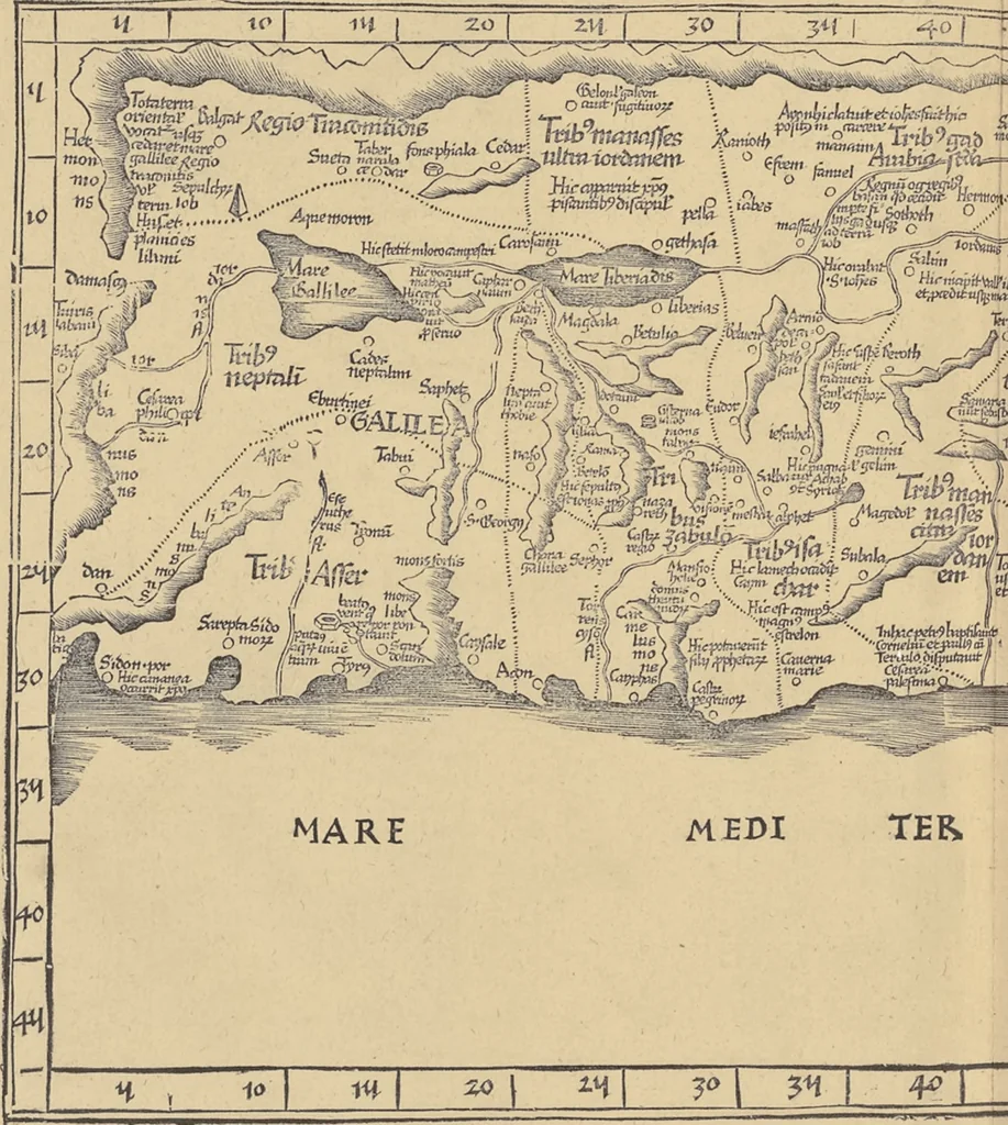 An illustration from Clavdii Ptolemaei Alexandrini Geographicae enarrationis libri octo, 1541, leaf 317