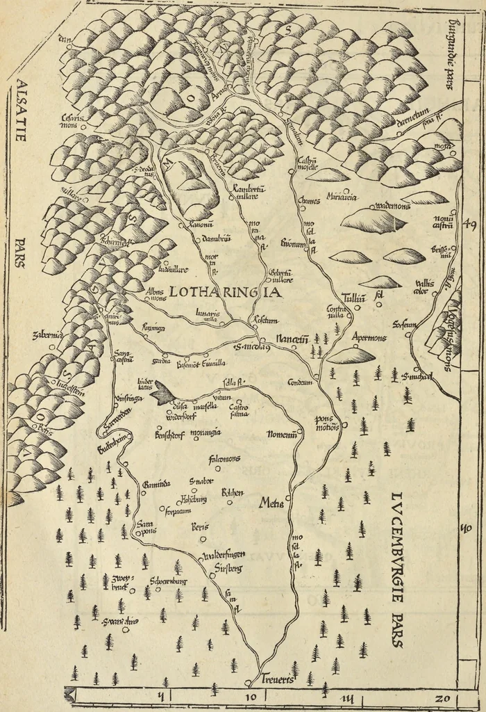 An illustration from Clavdii Ptolemaei Alexandrini Geographicae enarrationis libri octo, 1541, leaf 339