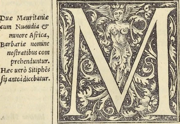 An illustration from Clavdii Ptolemaei Alexandrini Geographicae enarrationis libri octo, 1541, leaf 69