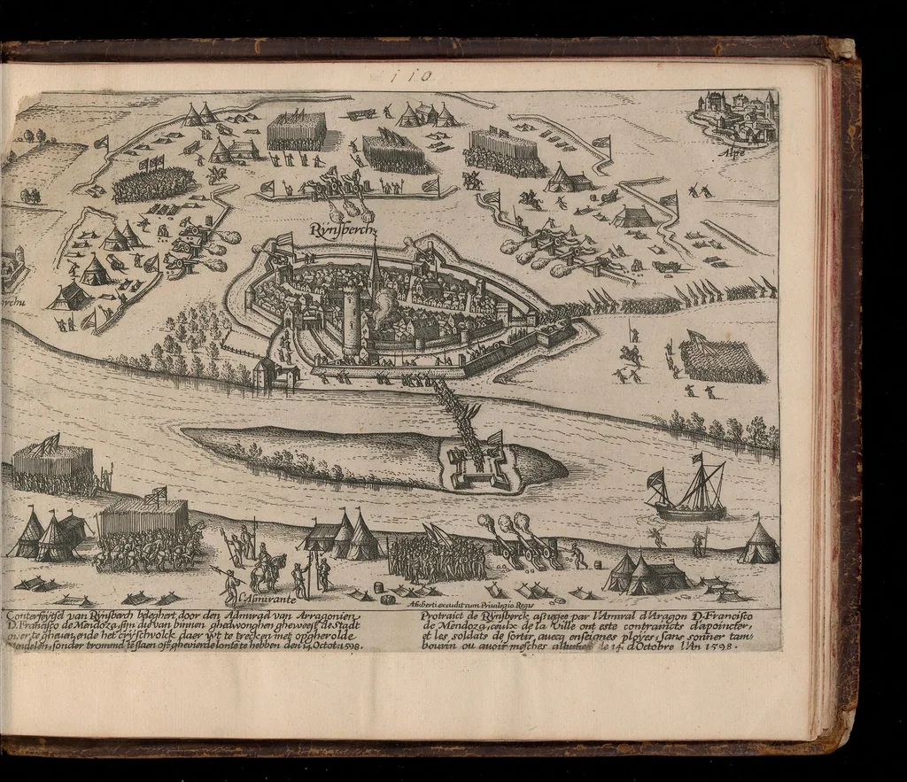 An illustration from Planches des troubles, 1566, leaf 446