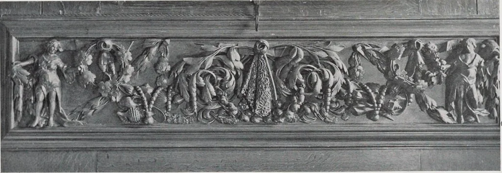 An illustration from Grinling Gibbons and the woodwork of his age (1648-1720), 1914, leaf 100