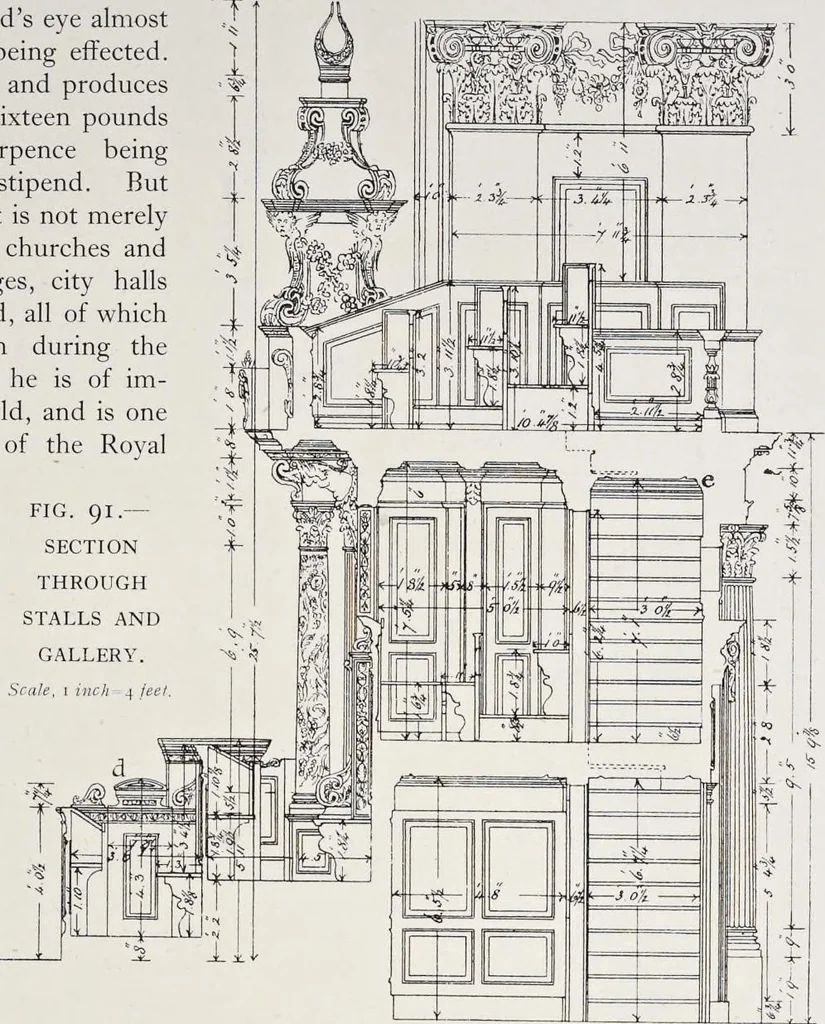 An illustration from Grinling Gibbons and the woodwork of his age (1648-1720), 1914, leaf 118