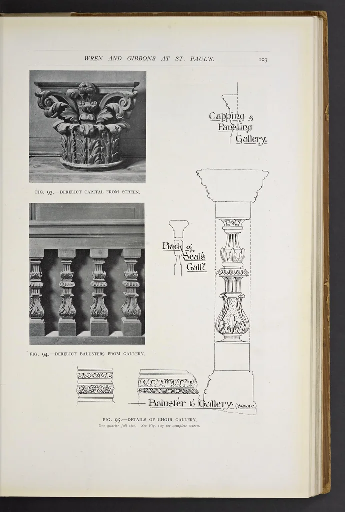 An illustration from Grinling Gibbons and the woodwork of his age (1648-1720), 1914, leaf 120