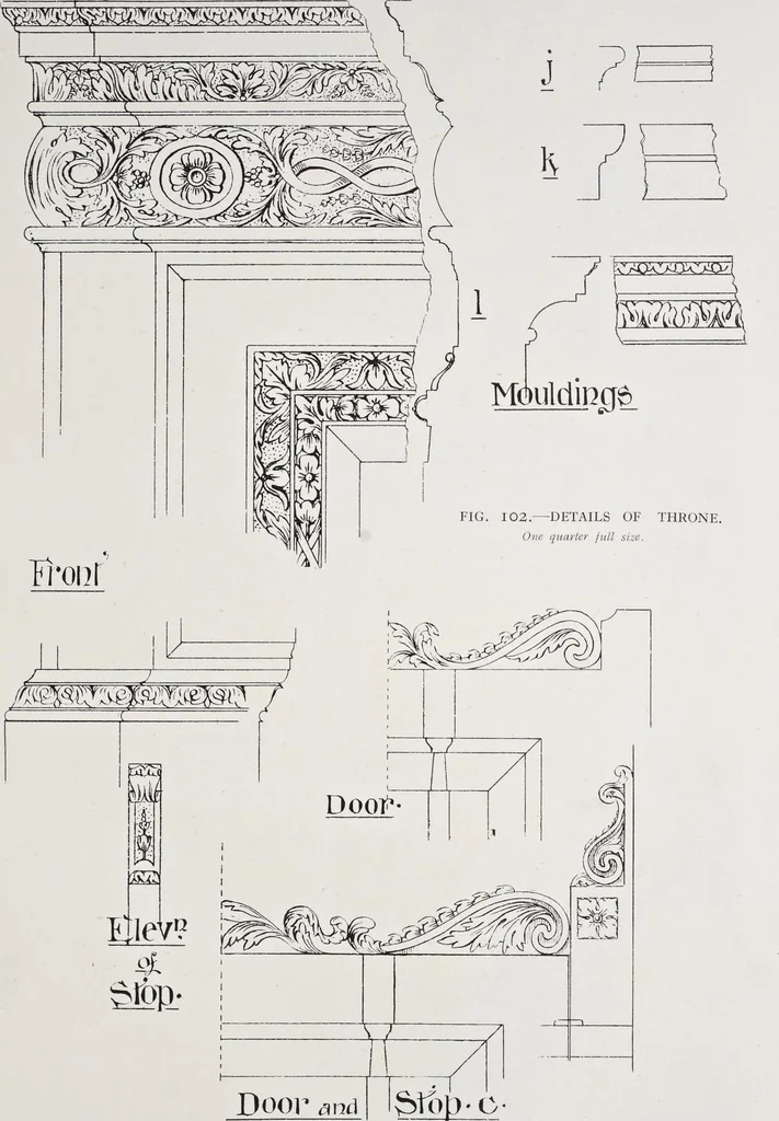 An illustration from Grinling Gibbons and the woodwork of his age (1648-1720), 1914, leaf 128