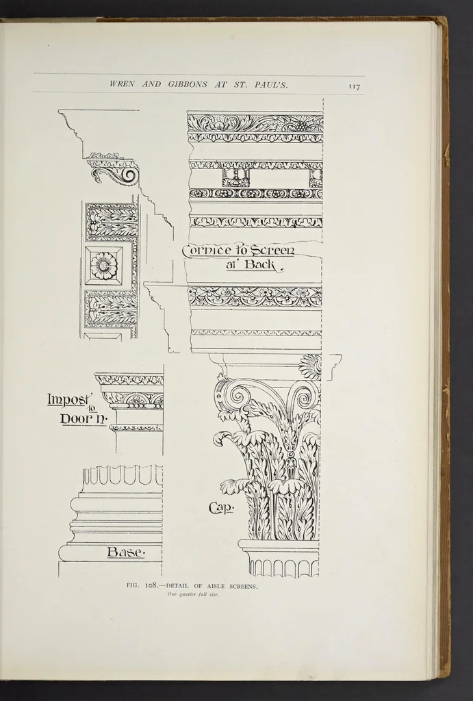 An illustration from Grinling Gibbons and the woodwork of his age (1648-1720), 1914, leaf 134