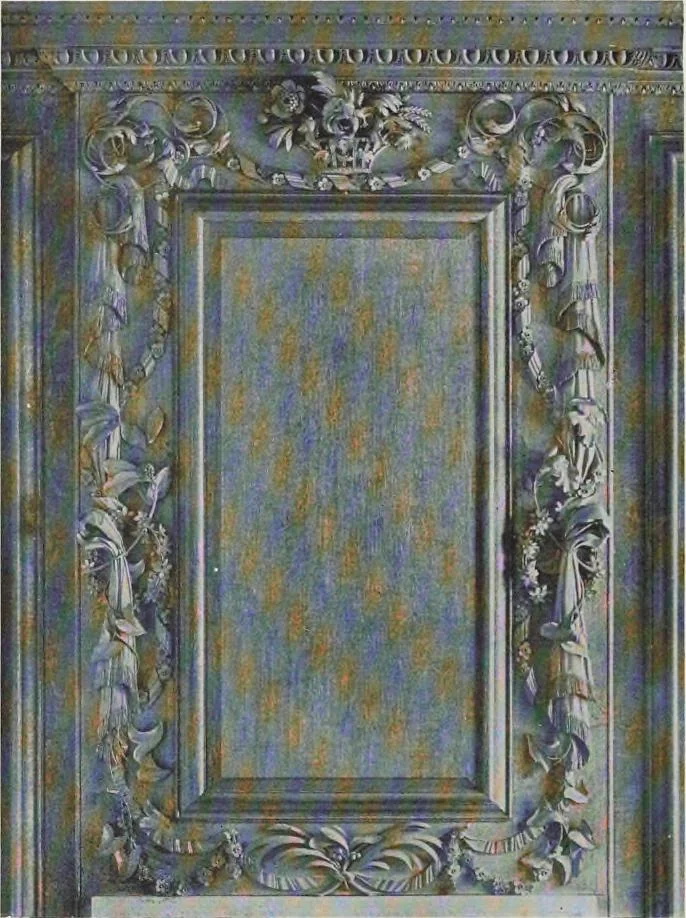 An illustration from Grinling Gibbons and the woodwork of his age (1648-1720), 1914, leaf 153