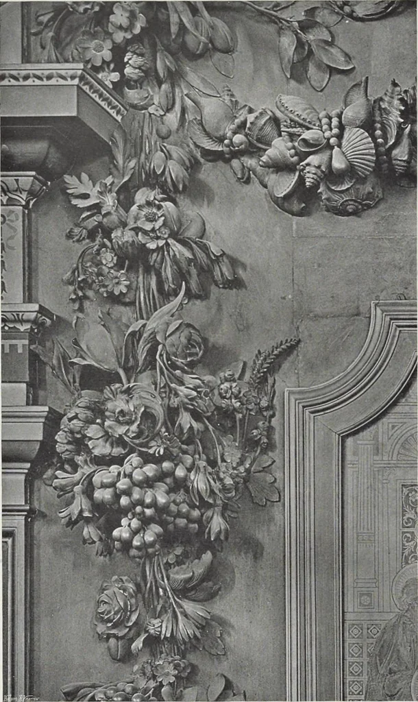 An illustration from Grinling Gibbons and the woodwork of his age (1648-1720), 1914, leaf 175