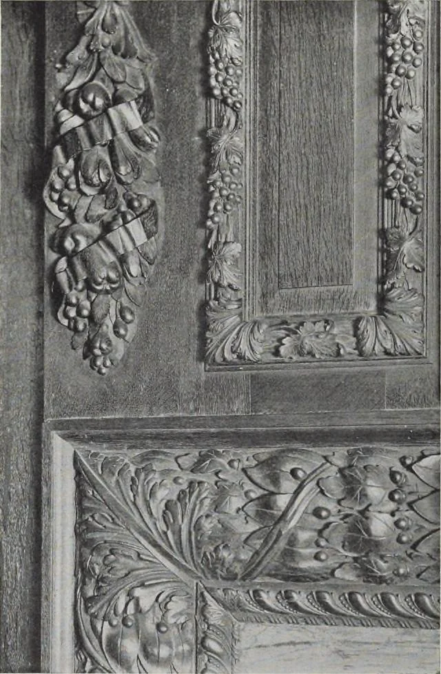 An illustration from Grinling Gibbons and the woodwork of his age (1648-1720), 1914, leaf 185