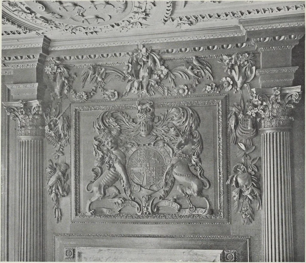 An illustration from Grinling Gibbons and the woodwork of his age (1648-1720), 1914, leaf 187