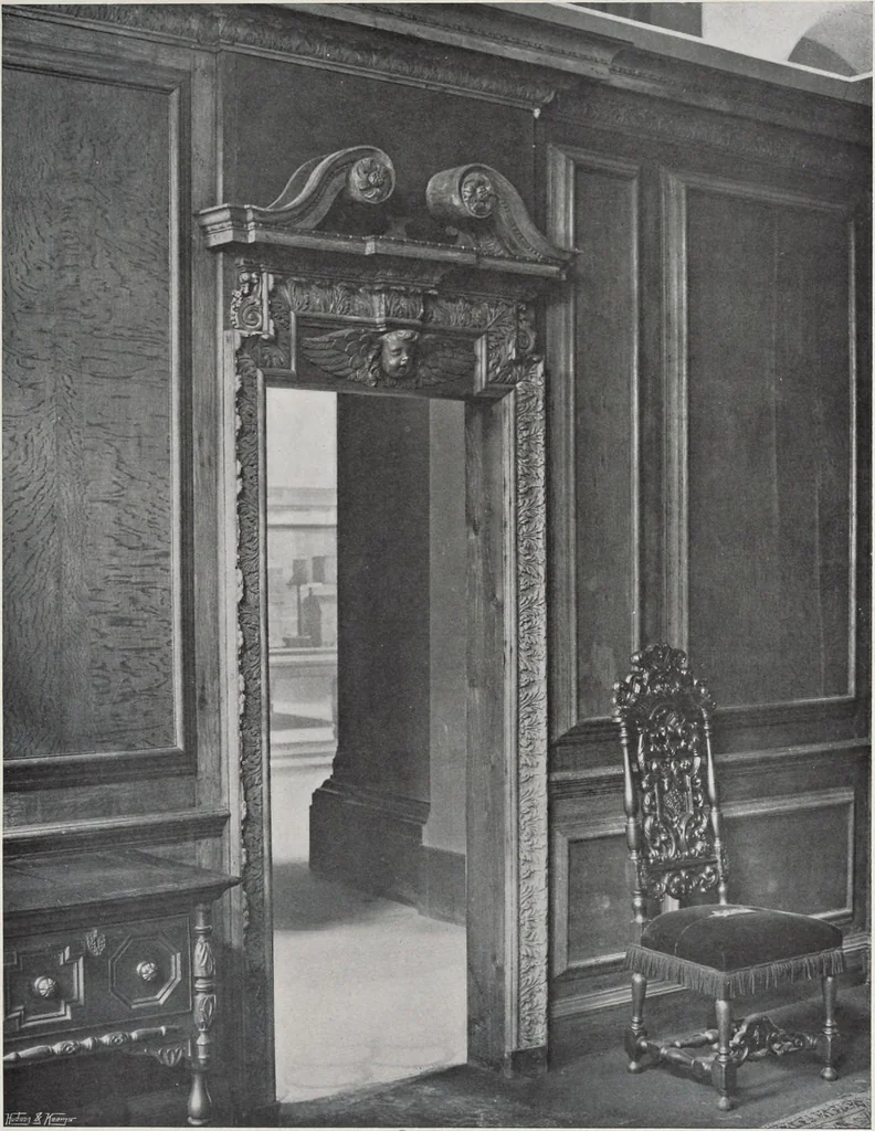 An illustration from Grinling Gibbons and the woodwork of his age (1648-1720), 1914, leaf 190