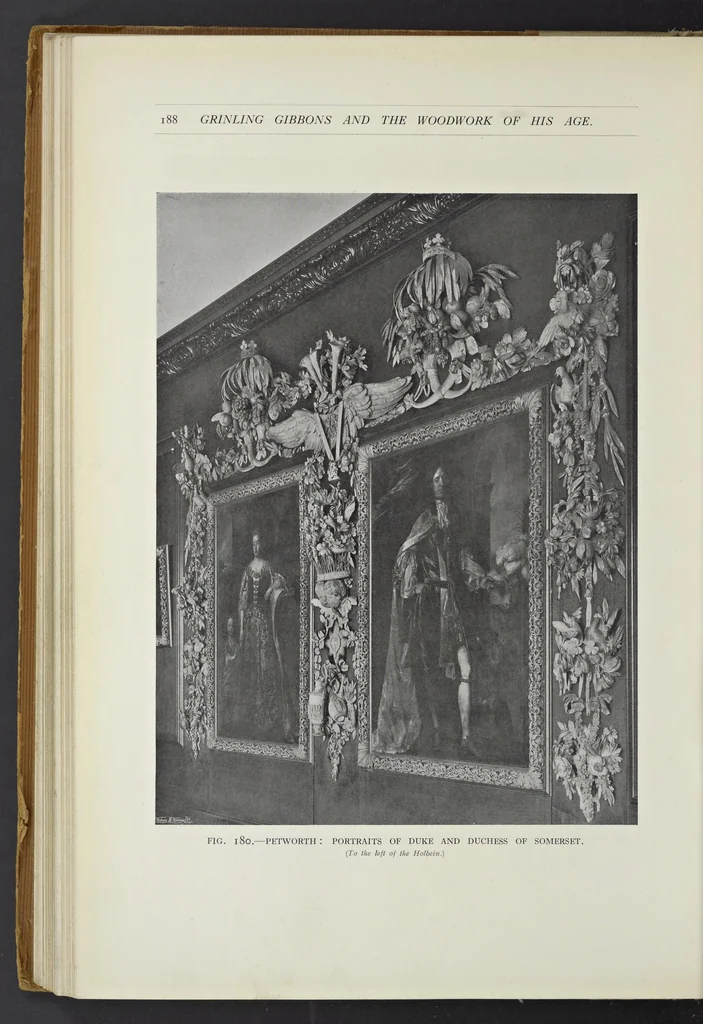 An illustration from Grinling Gibbons and the woodwork of his age (1648-1720), 1914, leaf 205
