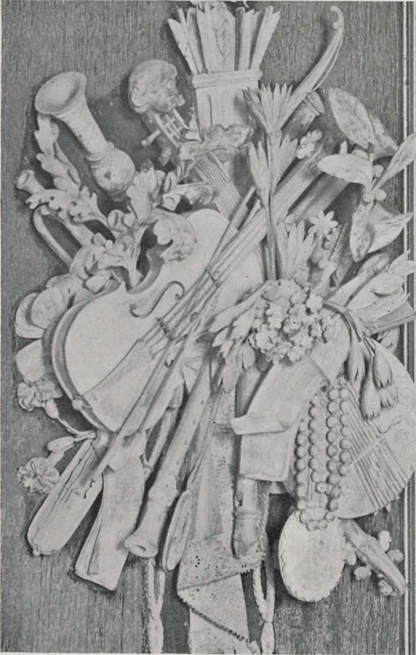 An illustration from Grinling Gibbons and the woodwork of his age (1648-1720), 1914, leaf 210