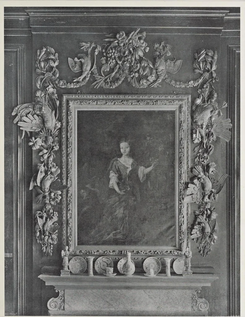 An illustration from Grinling Gibbons and the woodwork of his age (1648-1720), 1914, leaf 214