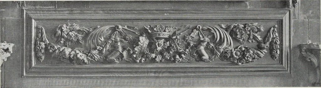 An illustration from Grinling Gibbons and the woodwork of his age (1648-1720), 1914, leaf 221