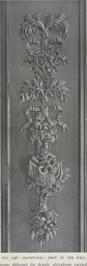 An illustration from Grinling Gibbons and the woodwork of his age (1648-1720), 1914, leaf 222