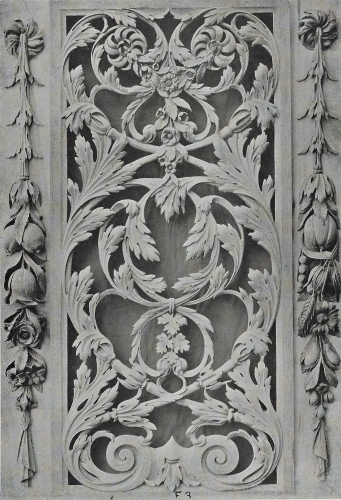An illustration from Grinling Gibbons and the woodwork of his age (1648-1720), 1914, leaf 249