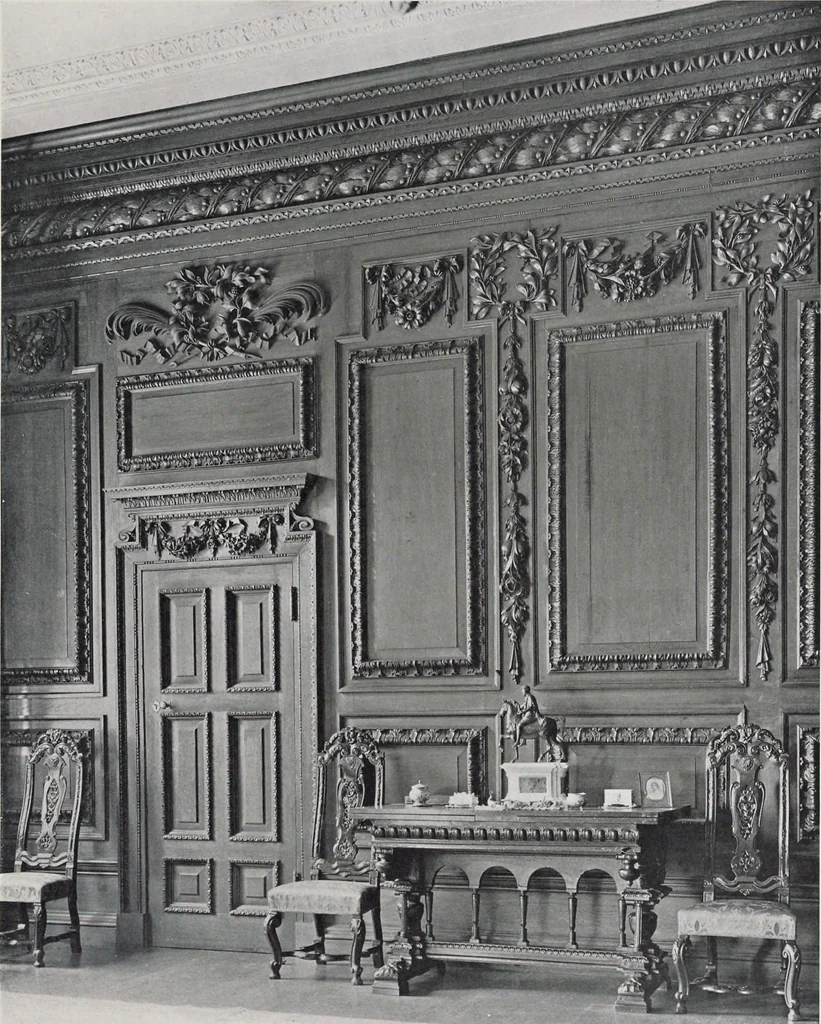 An illustration from Grinling Gibbons and the woodwork of his age (1648-1720), 1914, leaf 250
