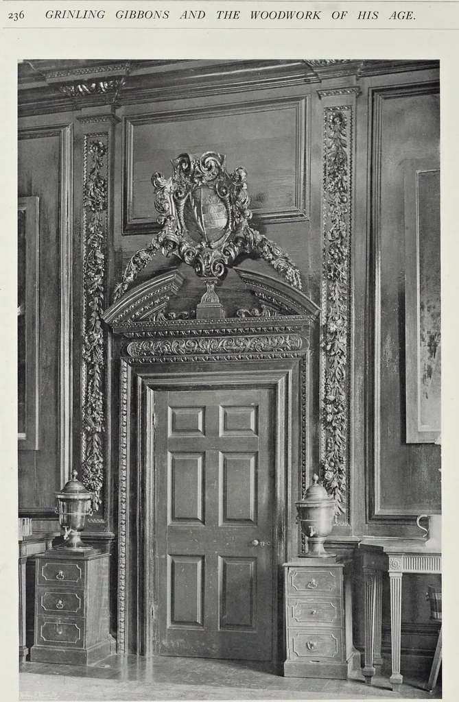 An illustration from Grinling Gibbons and the woodwork of his age (1648-1720), 1914, leaf 253
