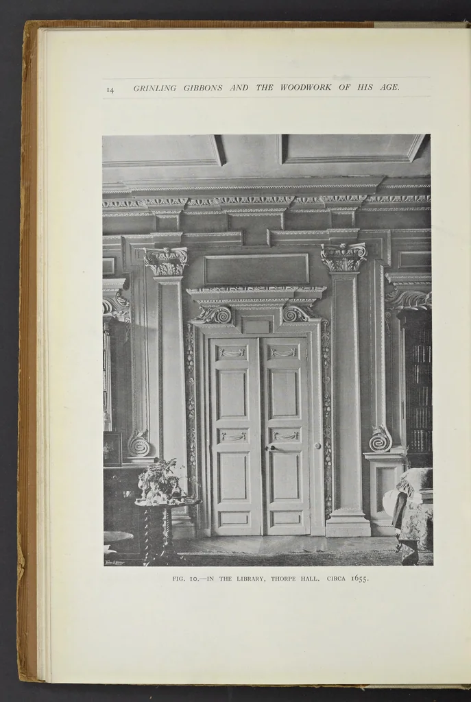 An illustration from Grinling Gibbons and the woodwork of his age (1648-1720), 1914, leaf 31