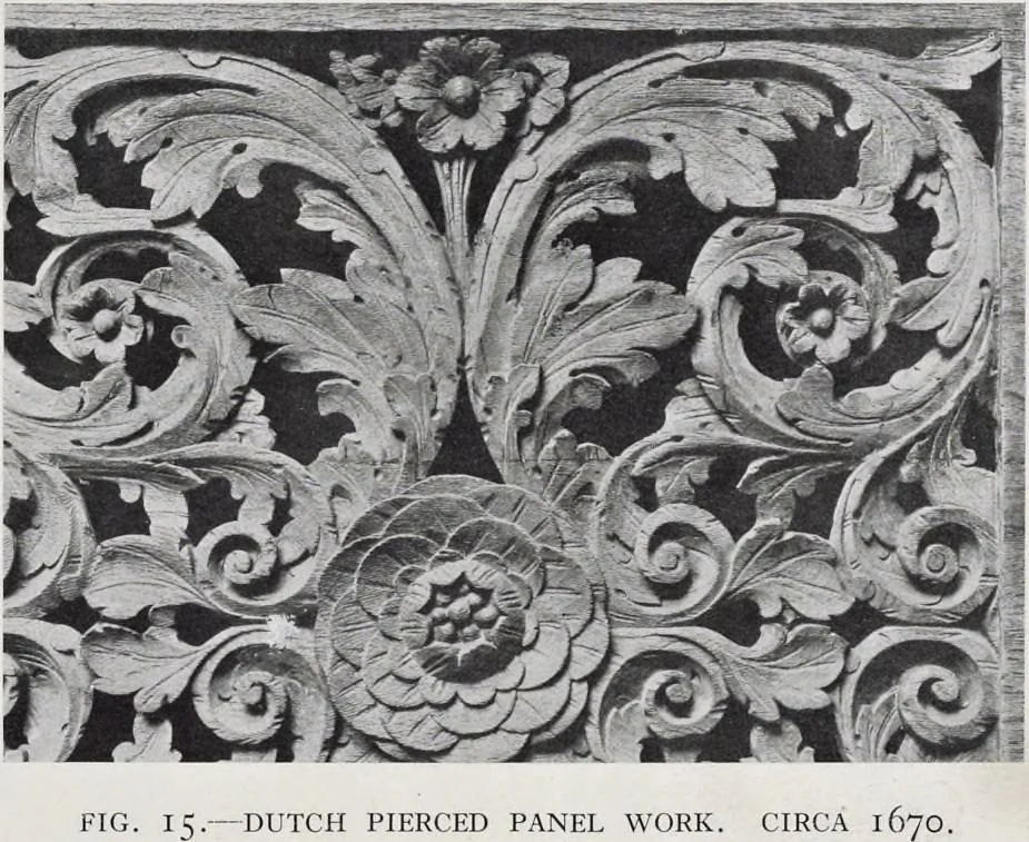An illustration from Grinling Gibbons and the woodwork of his age (1648-1720), 1914, leaf 36