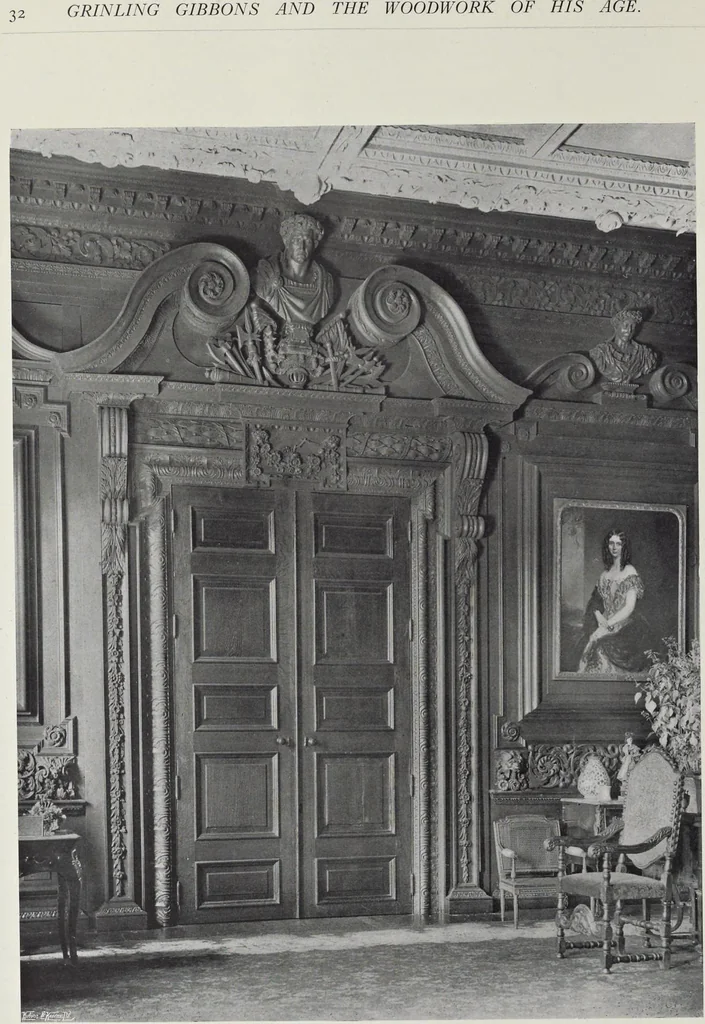 An illustration from Grinling Gibbons and the woodwork of his age (1648-1720), 1914, leaf 49