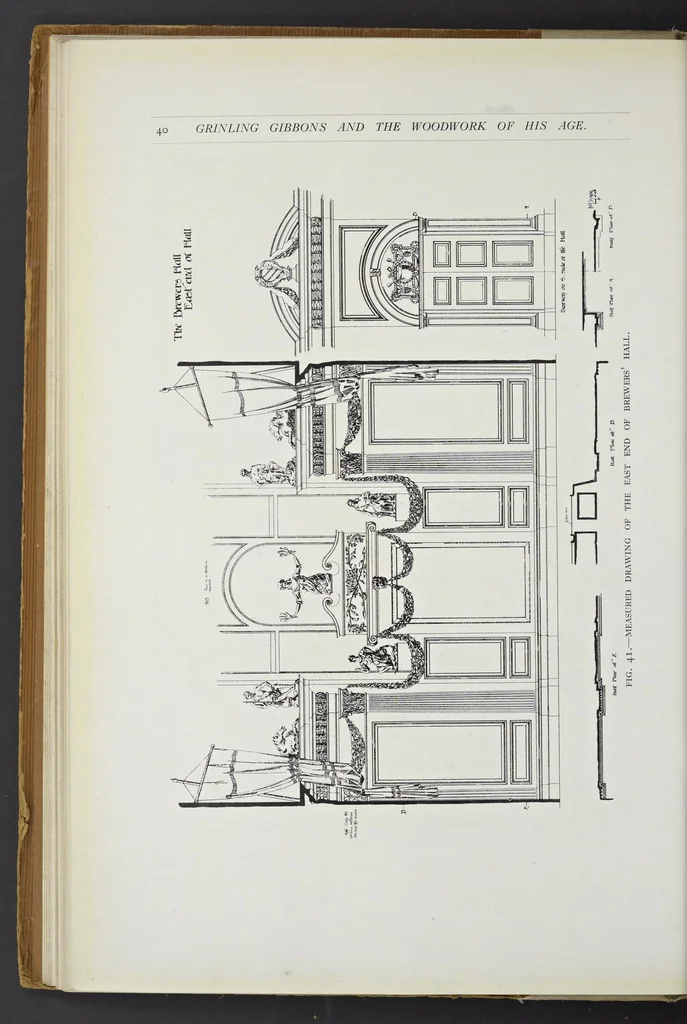 An illustration from Grinling Gibbons and the woodwork of his age (1648-1720), 1914, leaf 57