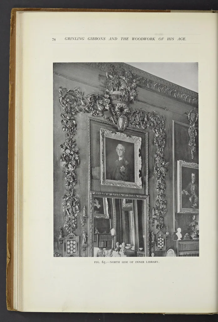 An illustration from Grinling Gibbons and the woodwork of his age (1648-1720), 1914, leaf 91