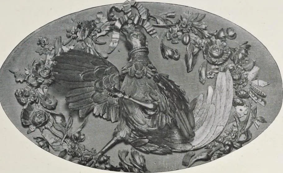 An illustration from Grinling Gibbons and the woodwork of his age (1648-1720), 1914, leaf 96