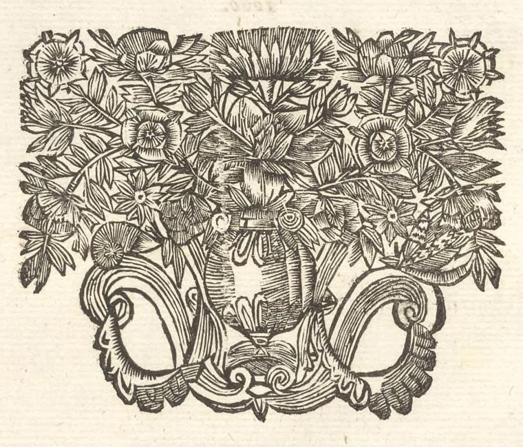 An illustration from Excellentium familiarum in Gallia genealogiae : a prima earundem origine usque ad praesens aevum deductae et notis historicis, quibus memorabilia regni Galliae, regumque et clarorum toga et sago virorum facta moresque ac dignitates recensentur, illustratae, cum iconibus insignium & indicibus necessariis, 1687, leaf 239