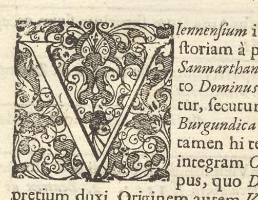 An illustration from Excellentium familiarum in Gallia genealogiae : a prima earundem origine usque ad praesens aevum deductae et notis historicis, quibus memorabilia regni Galliae, regumque et clarorum toga et sago virorum facta moresque ac dignitates recensentur, illustratae, cum iconibus insignium & indicibus necessariis, 1687, leaf 64