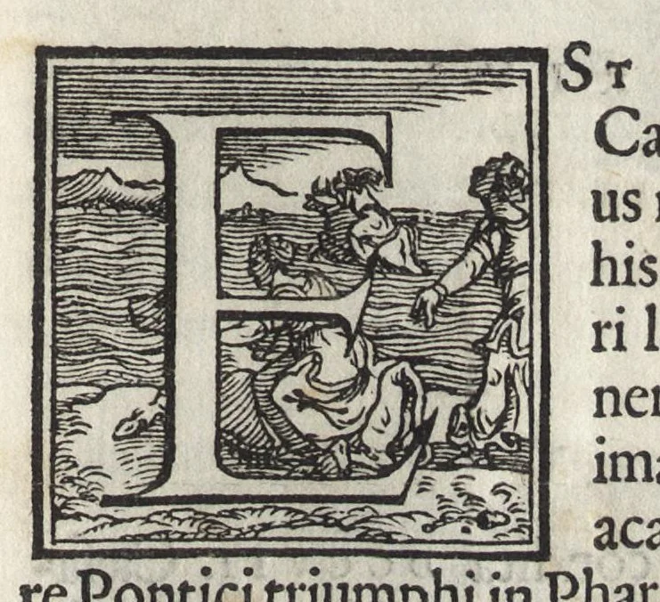 An illustration from Ex libris XXIII commentariorvm in vetera imperatorvm Romanorvm nvmismata Aeneae Vici liber primus, 1560, leaf 60