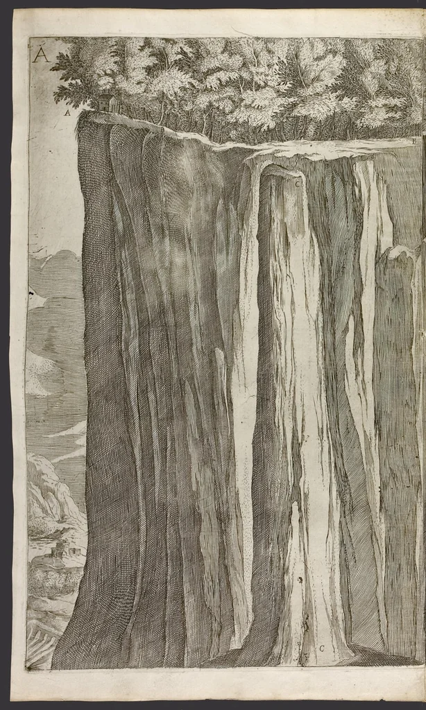 An illustration from Descrizione del sacro monte della Vernia, 1612, leaf 13