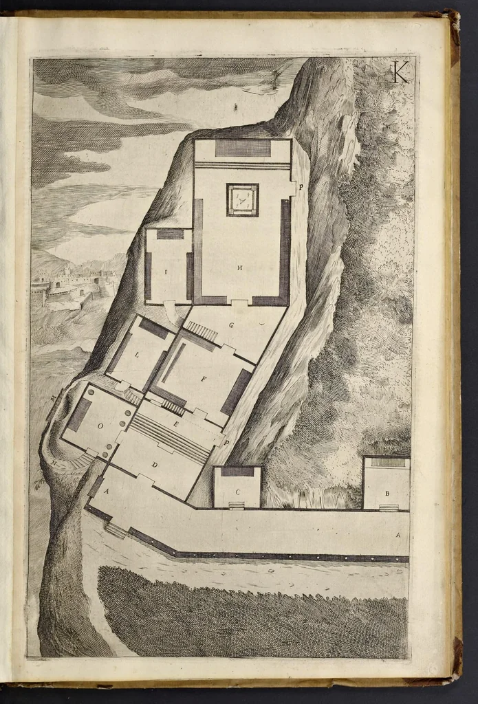 An illustration from Descrizione del sacro monte della Vernia, 1612, leaf 50