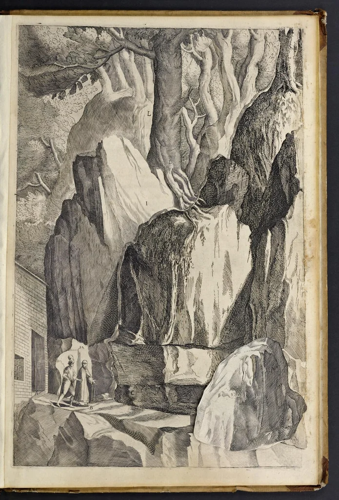 An illustration from Descrizione del sacro monte della Vernia, 1612, leaf 78