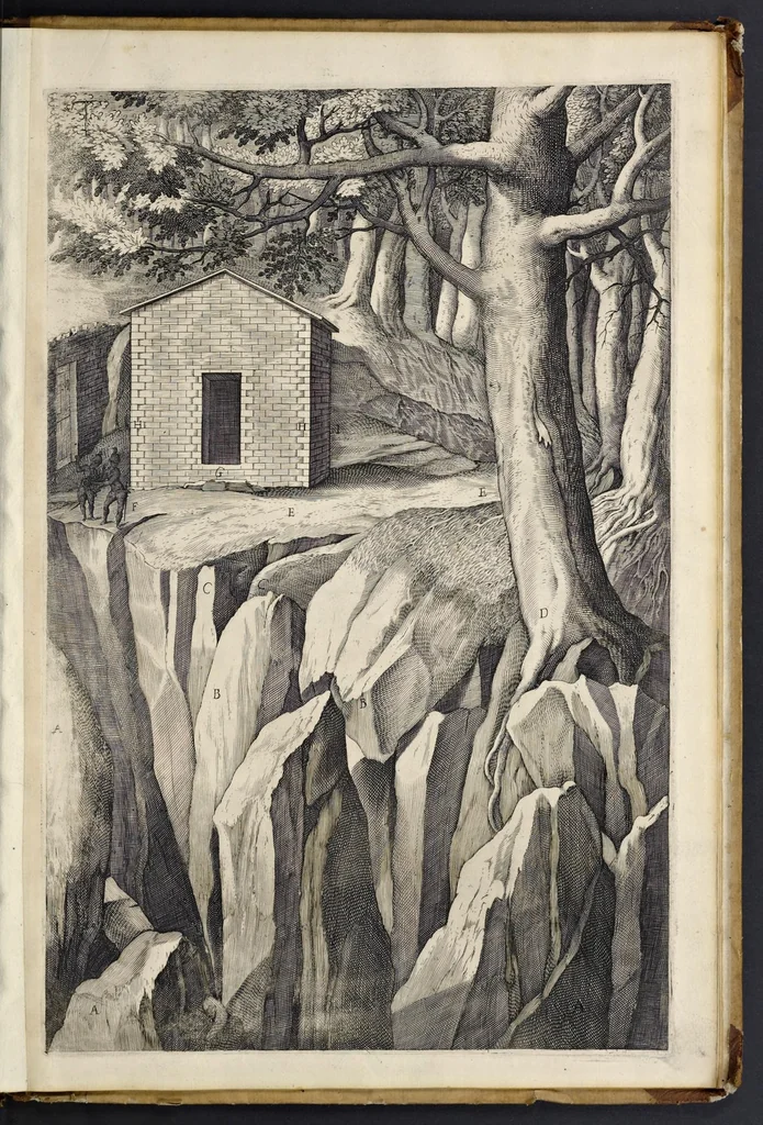 An illustration from Descrizione del sacro monte della Vernia, 1612, leaf 86