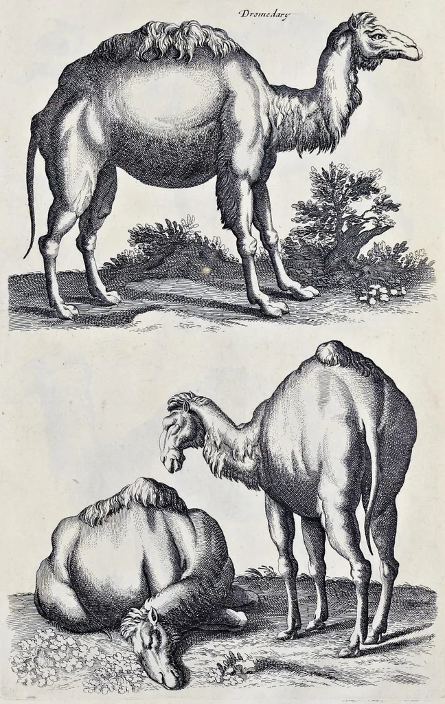 An illustration from I. Jonstons Naeukeurige beschryving van de natuur der vier-voetige dieren, vissen en bloedlooze water-dieren, vogelen, kronkel-dieren, slangen en draken, 1660, leaf 168
