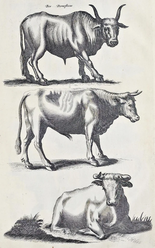 An illustration from I. Jonstons Naeukeurige beschryving van de natuur der vier-voetige dieren, vissen en bloedlooze water-dieren, vogelen, kronkel-dieren, slangen en draken, 1660, leaf 68