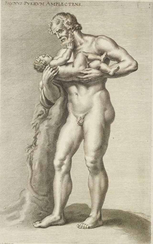 An illustration from Sculpturae veteris admiranda, sive, Delineatio vera perfectissimarum eminentissimarumque statuarum : unà cum artis hujus nobilissimae theoria ... : Carolo Ludovico, comiti Palat. Rheni ... consecrata à Joachimo de Sandrart in Stockau, 1680, leaf 161