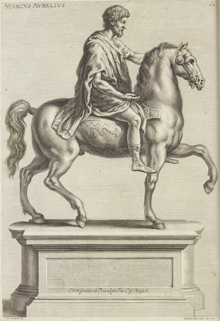 An illustration from Sculpturae veteris admiranda, sive, Delineatio vera perfectissimarum eminentissimarumque statuarum : unà cum artis hujus nobilissimae theoria ... : Carolo Ludovico, comiti Palat. Rheni ... consecrata à Joachimo de Sandrart in Stockau, 1680, leaf 197