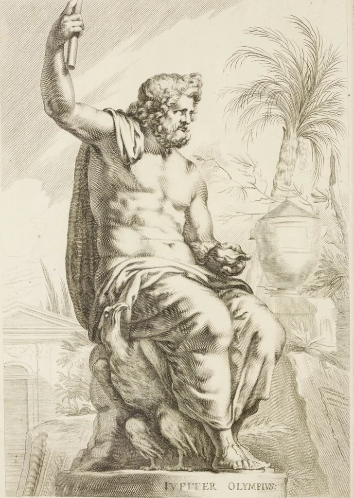 An illustration from Sculpturae veteris admiranda, sive, Delineatio vera perfectissimarum eminentissimarumque statuarum : unà cum artis hujus nobilissimae theoria ... : Carolo Ludovico, comiti Palat. Rheni ... consecrata à Joachimo de Sandrart in Stockau, 1680, leaf 29