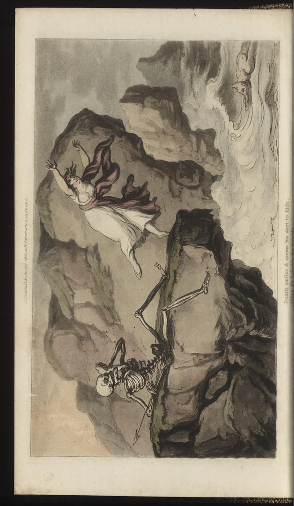 An illustration from The English dance of death, 1815, leaf 11