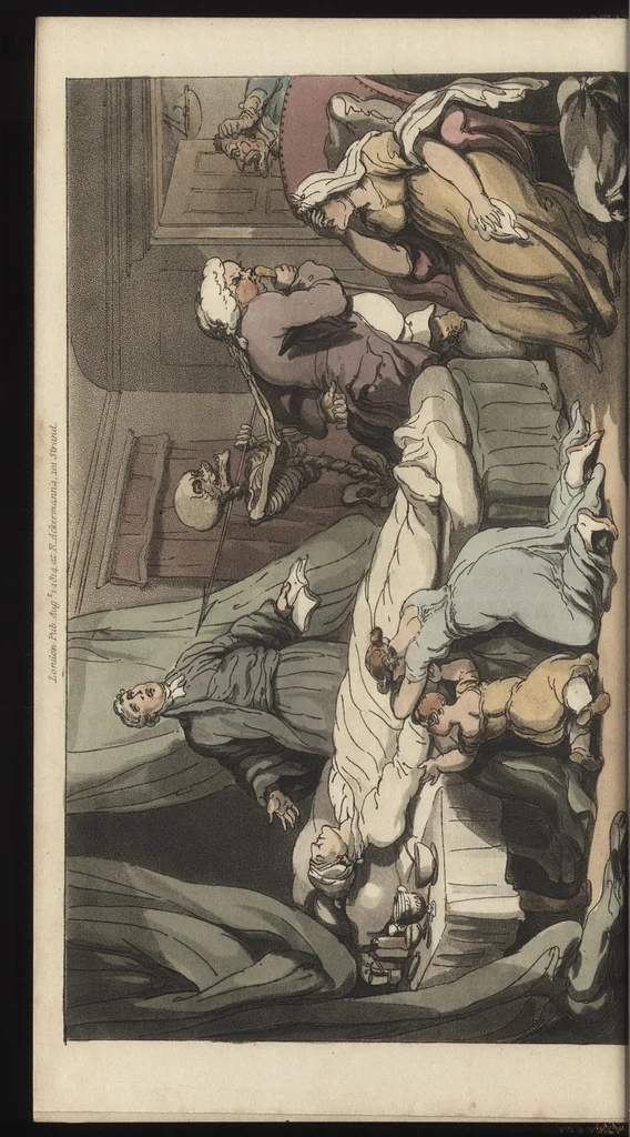 An illustration from The English dance of death, 1815, leaf 167