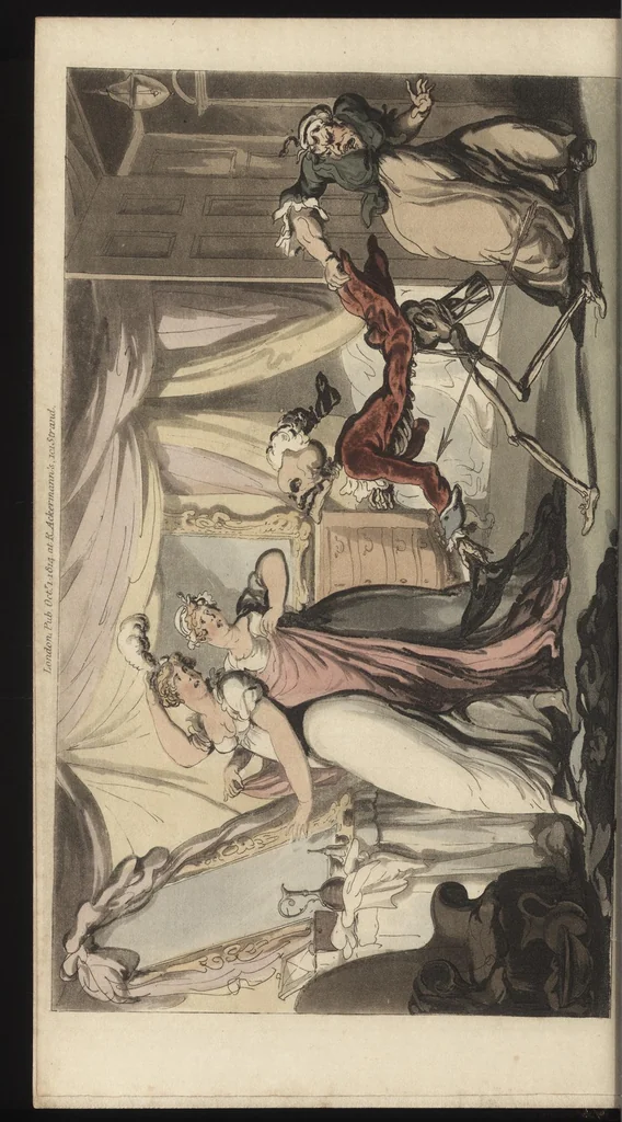 An illustration from The English dance of death, 1815, leaf 233